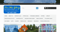 Desktop Screenshot of forhisgloryflags.com